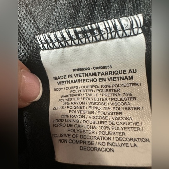 Nike Black Textured Hoodie Size Medium - Picture 6 of 8